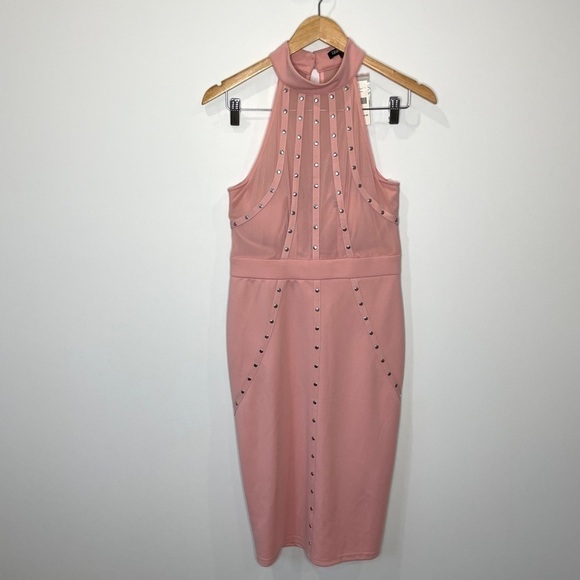 Fashion Nova Blush Sleeveless Midi Dress - Picture 1 of 9